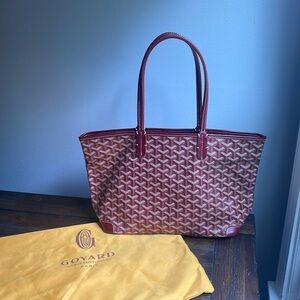 Goyard Artois PM Tote Burgundy look-alike
